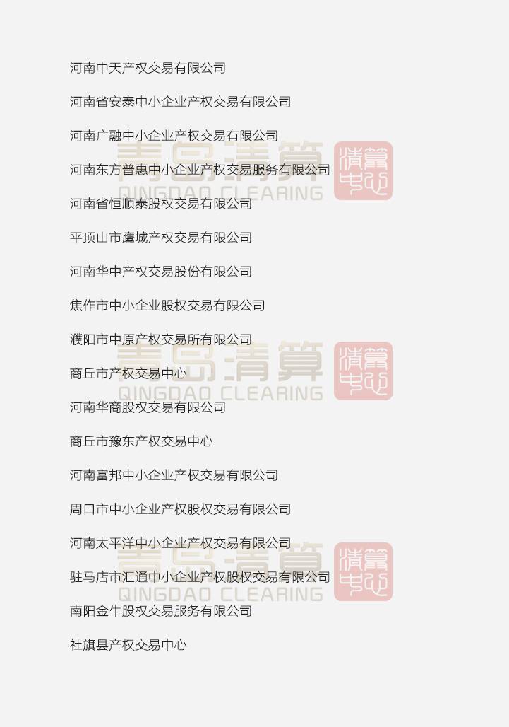 河南省违规交易场所名单